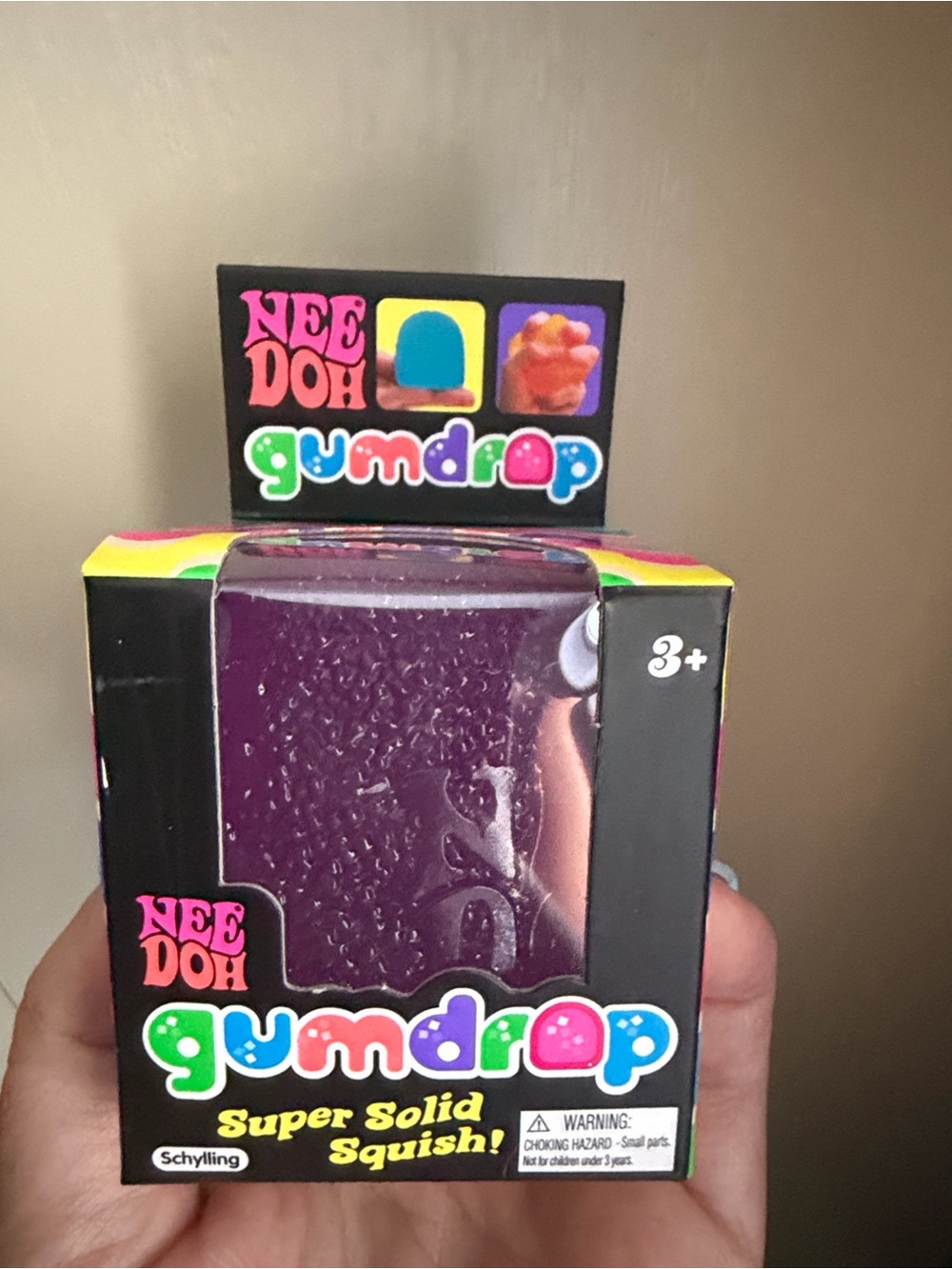 NeeDoh Gumdrop Super Solid Squish! Putty - Purple
